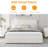 Full Size Upholstered Bed Frame, Platform Bed Frame with Headboard, Underbed Storage Drawers, Noise-Free, Wood Slat Support, No Box Spring Needed