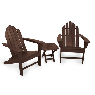 Ensemble 3 pièces POLYWOOD Long Island Adirondack