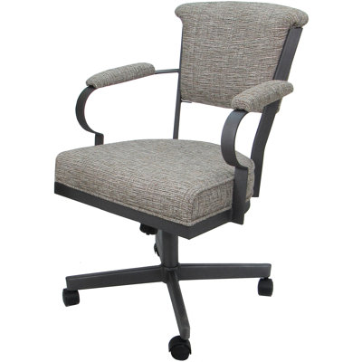 Chaise pivotante en métal Magaw