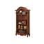 Bibliothèque et bibliothèque de style américain en bois massif brun 43,31 "