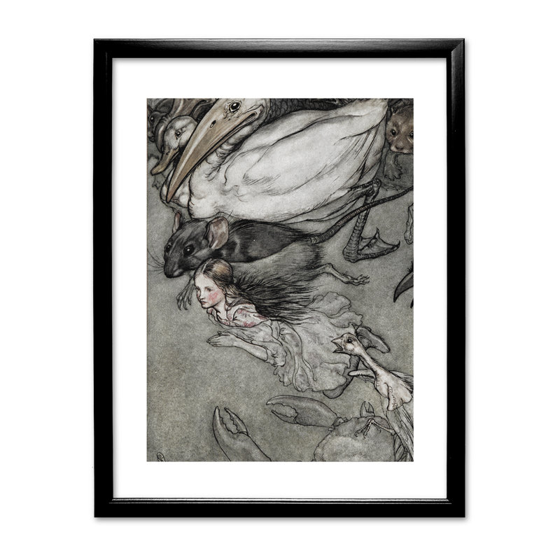 Arthur Rackham - Single Picture Frame Print, Black