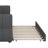 Queen Size Upholstered Platform Bed With USB, Wooden Bed Frame With Trundle For Dormitory, Apartment-1052798715