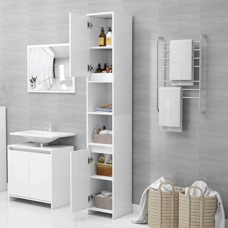 Mustique Bathroom Storage Furniture Set, White