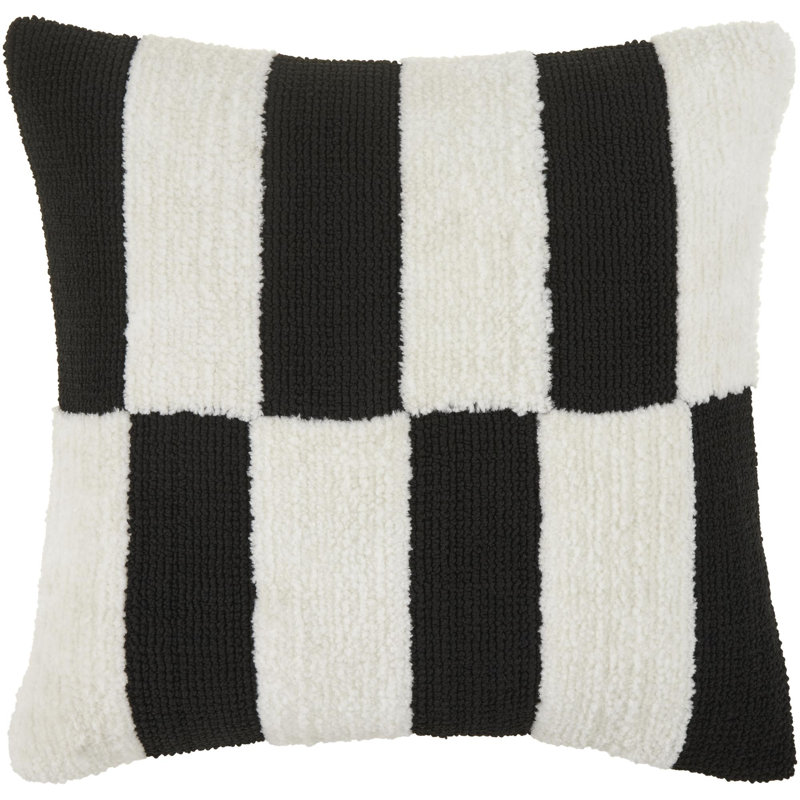 Juggernaut Accent Pillow, Polyester, Square 18", White