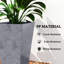 Set Of 3 Tall Planters,Plastic Flower Pots