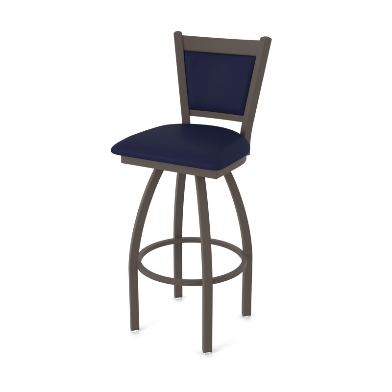 Tabouret pivotant Hadleigh, Bronze, Tabouret de bar (siège d'une hauteur de 36 po), Vinyle - crépuscule Canter
