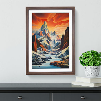 Glacier Dadaism - Framed Print