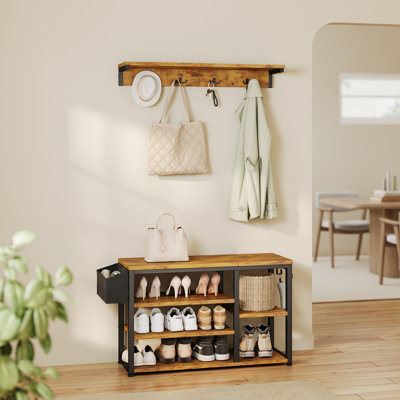 Hall Tree with Bench and Shoe Storage by Ebern Designs