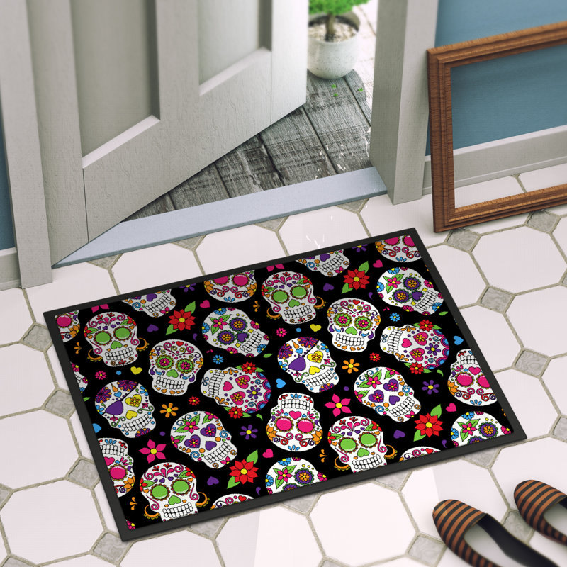 Tapis d'intérieur antidérapant, Noir, Rectangle 24 po x 36 po