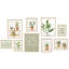 Ensemble de 9 cadres muraux en pot vert pour plantes, trois 11 x 14, trois 8 x 10, trois 6 x 8