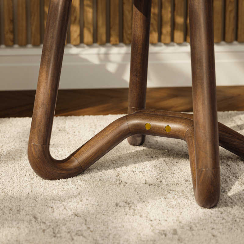 Loop Accent Stool, Noodles Natural/Nozes/Caramel