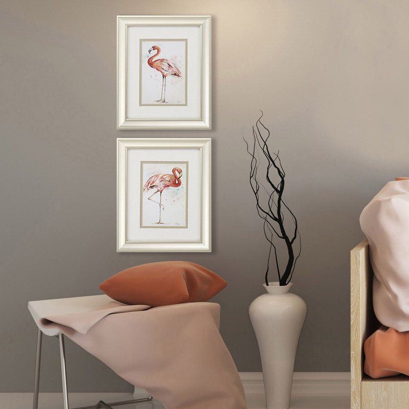 « rose showoff », ensemble de 2 reproductions d’art encadrées