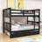 Hielkje Kids Full over Full Wood Bunk Bed with Twin Trundle and Ladder-1567345304