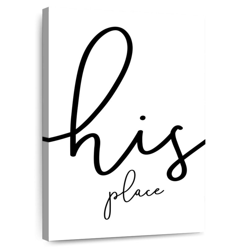 Tergel His Place, H 12 po x l 8 po