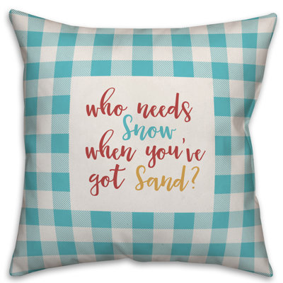 Plaid Throw Pillow
