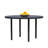 Metal Outdoor Table, Round Table for 6 with Umbrella Hole, Patio Table with Modern Minimalist Design-32091680-32091708
