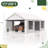 13' X 20' Heavy-duty Portable Garage, Carport With Removable Sidewalls & Roll-up Windows, All-season Carport Shelter For Truck, Boat, Tractor, White-119380922