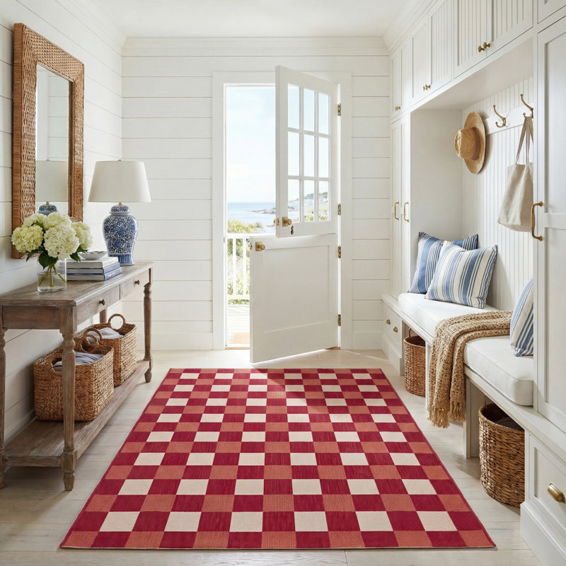 Tapis intérieur / extérieur Courtyard 6443, Rectangle 5 pi 3 po x 7 pi 6 po