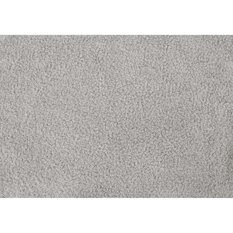 Juvenile Twin Size Upholstered Bed Frame, Transitional Style, Grey Boucle, Solid Engineered Wood, Low - Profile, , Comfortable And Easy To Assemble Boucle Upholstered, Look, Juvenile, Profile