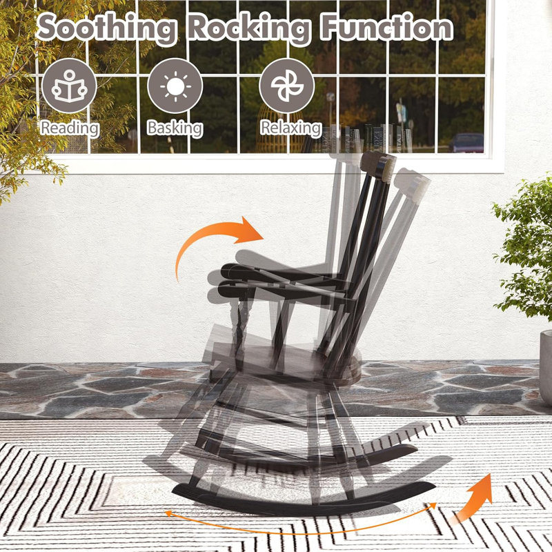 Alcott Hill® Rockhampton Rocking Chair & Reviews | Wayfair