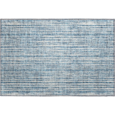 Premium Machine Washable Prisco Blue Rug