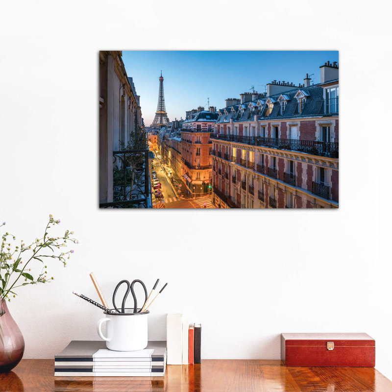 Balcony With A View by Jan Becke - Wrapped Canvas Print, 66.04 cm H x 45.72 cm W x 3.175 cm D