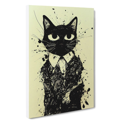 Cat Graffiti No.3 - Wrapped Canvas