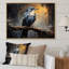 «Midnight Floral Bird Melody 2 - Colibri», art mural-1393049727-1393049613