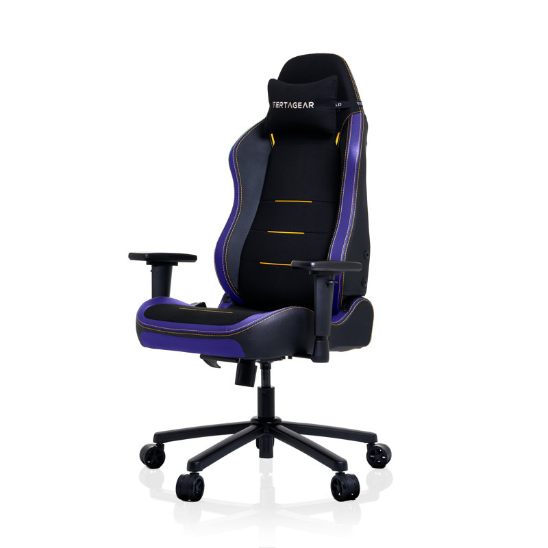 Vertagear Adjustable Armrest and Adjustable Headrest PC & Racing Game Chair, Midnight Purple