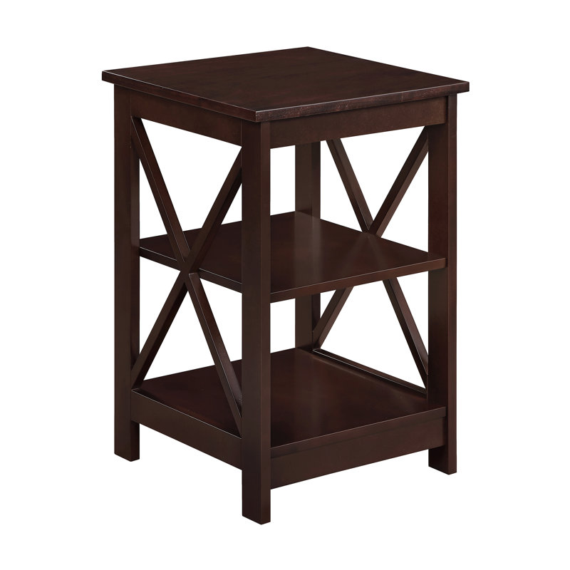Table de bout avec rangement Darek, Espresso