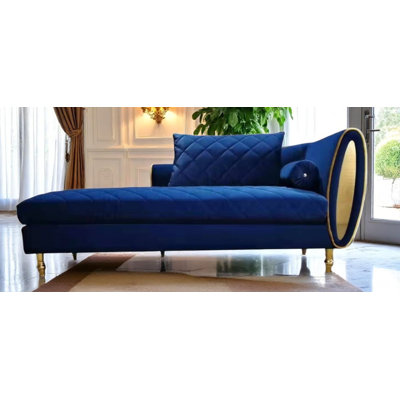 Chaise longue à accoudoir droit avec rangement
