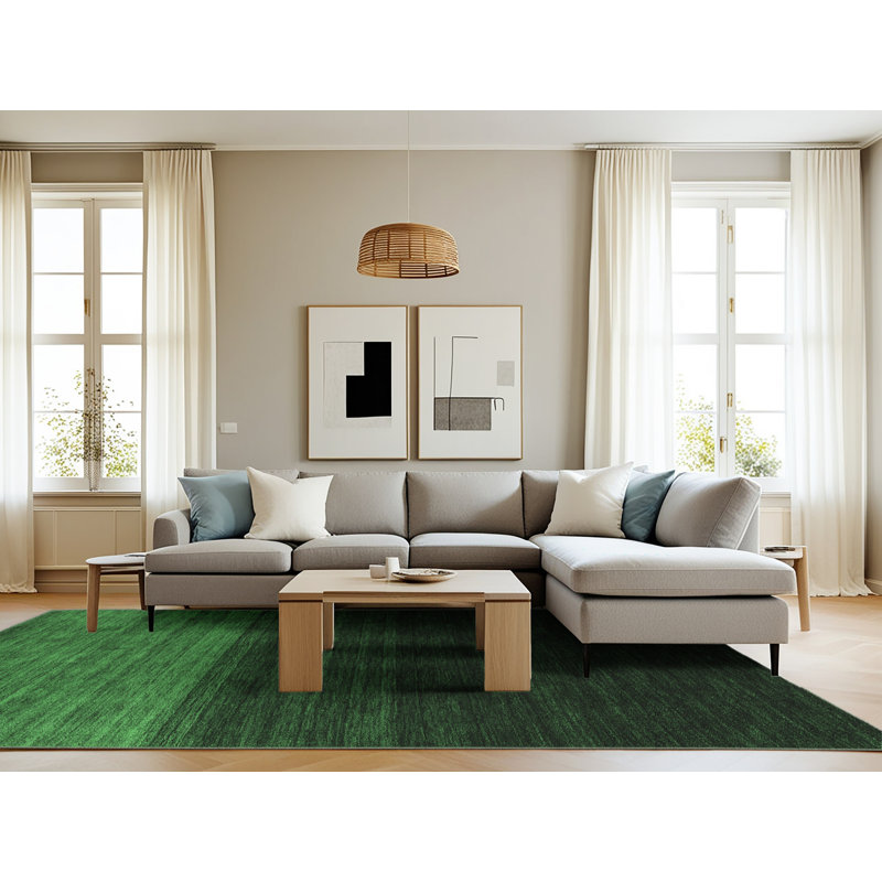 Washable Abstract Indoor Rug, Rectangle 8' x 10'