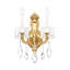 La Scala 2 Light 11.5in x 16.5in Wall Sconce in Heirloom Gold with Clear Radiance Crystals-2032325392-2032325385