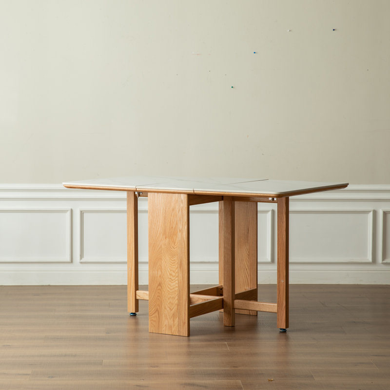 Table de salle à manger avec pieds en chêne massif naturel
