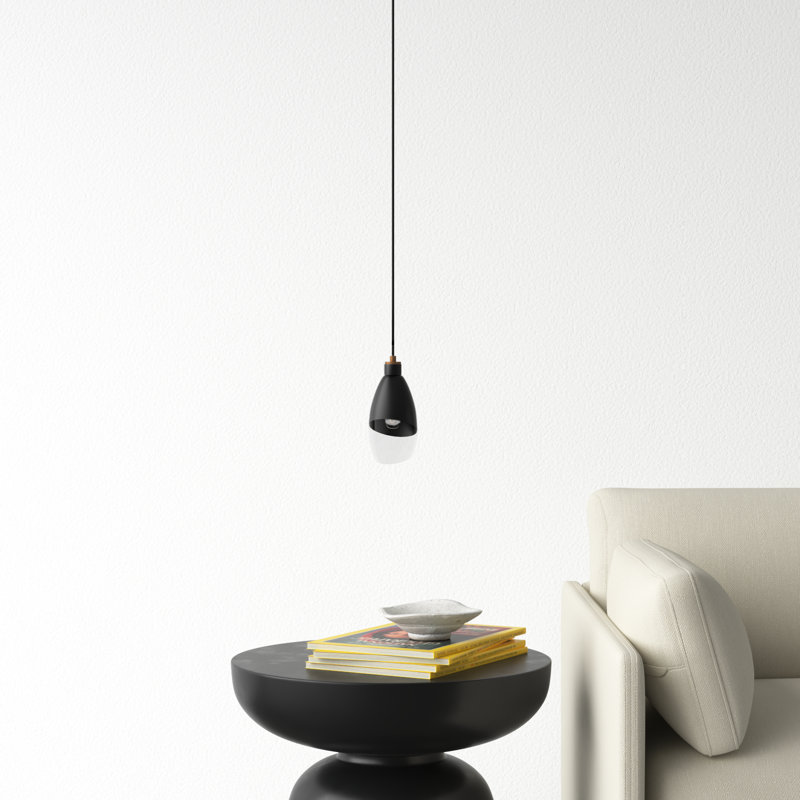 Tabitha 1 - Light Single Pendant, Matte Black