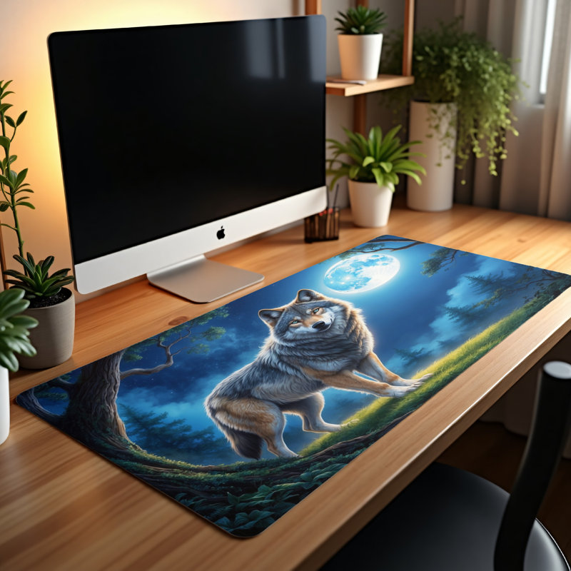Polyester Desk Pad, 14.4x12.1