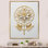 «Flower Of Life Golden Elegance I», reproduction d'art sur toile