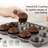 13 PCS Nonstick Bakeware Set,Carbon Steel Baking Pans Set with Dual Handles, Includes Roasting Pan, Pizza Pan, Cookie Sheet, Cake Pans, Muffin Pans, Cooling Rack, Oven Mitts (Silver)