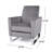 Arvin Push Back High Metal Leg Recliner-1396238715