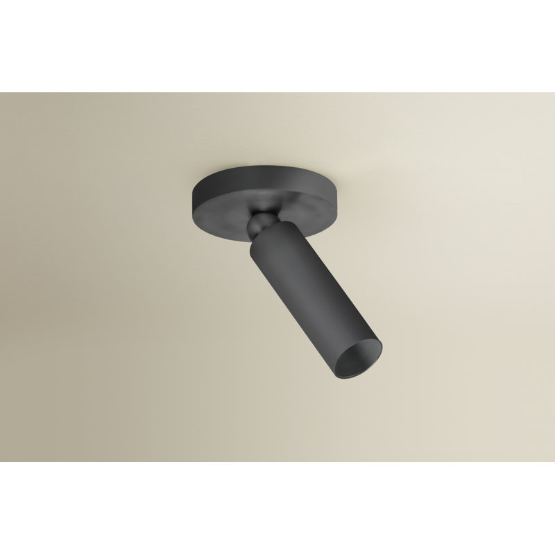 Luxe 1 - Light LED Flush Mount, Satin Black