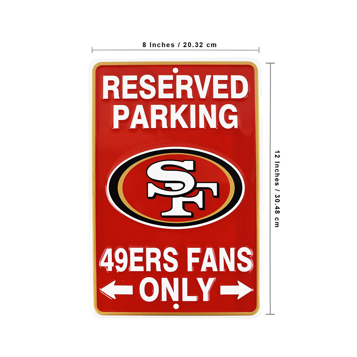 Trinx 49ers Reserved Parking Sign - Thumbnail 3