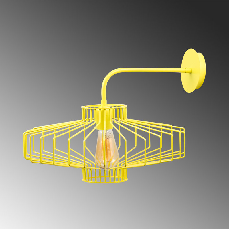 Applique murale articulée 1 lumière Akram, Jaune