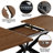 55.11-70.8 Inch Extendable( With Rotating Extension Leaves) Rectangle Dining Table For 6-8 People-1203677244