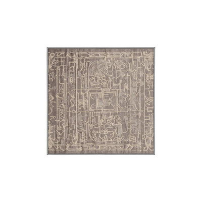 Tapis gris lavable à la machine