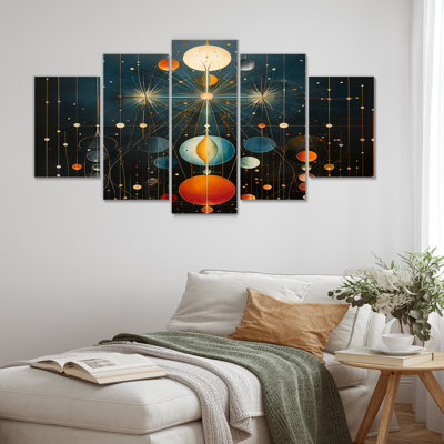 Costachi - Décoration murale géométrique 5 pièces