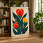 Tulip Triptych Art Deco - Wrapped Canvas-131763814-131763819