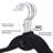 Lopp Plastic Velvet Hangers Non-Slip Heavy Duty Standard Hanger for Suit/Coat
