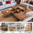 Dessia Sliding Top Coffee Table with Four Hidden Storage Compartments