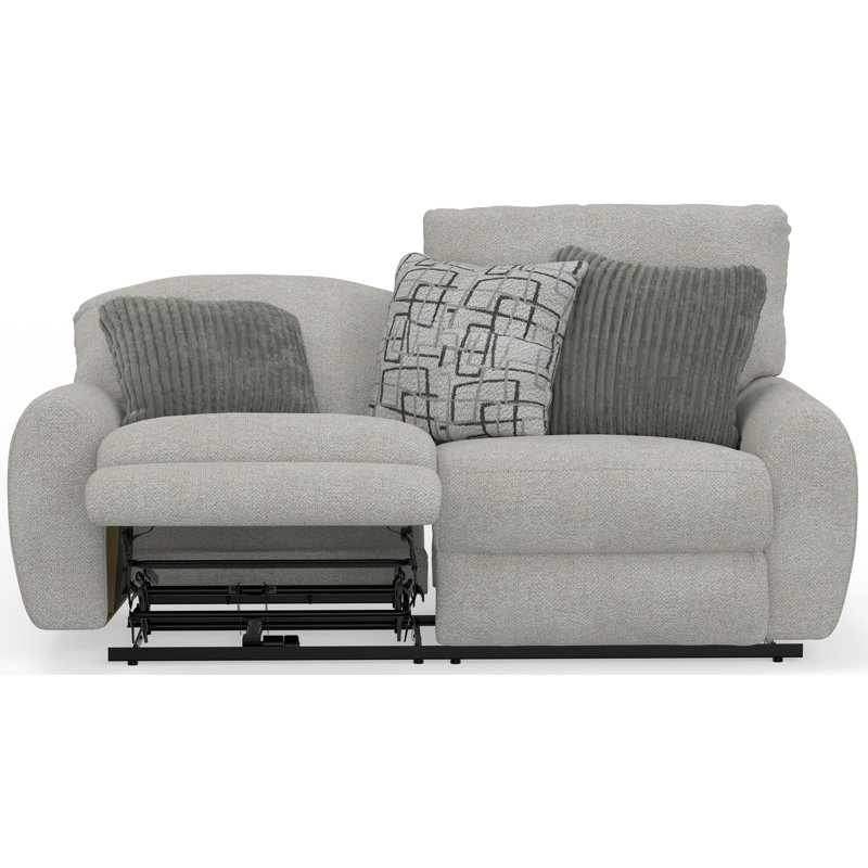 Causeuse inclinable électrique Beyla, Chenille crème
