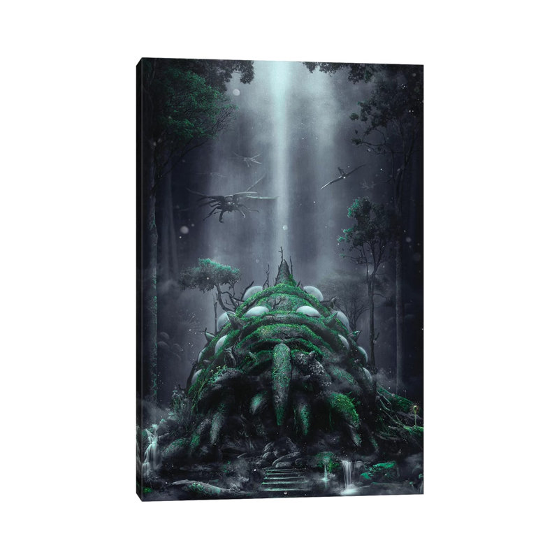 The Fungus Forest by Barrett Biggers - Wrapped Canvas Print, 20.32 cm H x 30.48 cm W